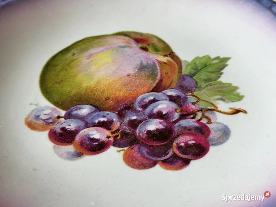 Dwa piękne talerze z owocami Gdańsk sprzedam