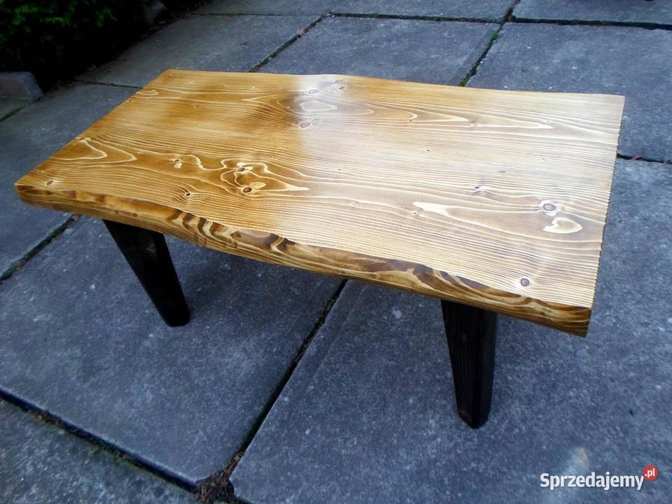 ława stół stolik kawowy LITE DREWNO drewniany live edge natu