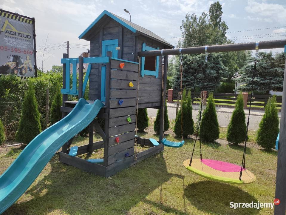 Plac zabaw huśtawka ślizg piaskownica Warszawa
