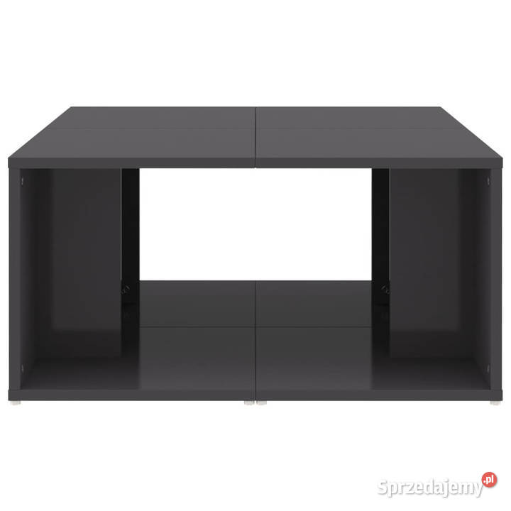 Stoliki kawowe 4 szare połysk 33x33x33 WM806821 mazowieckie Warszawa