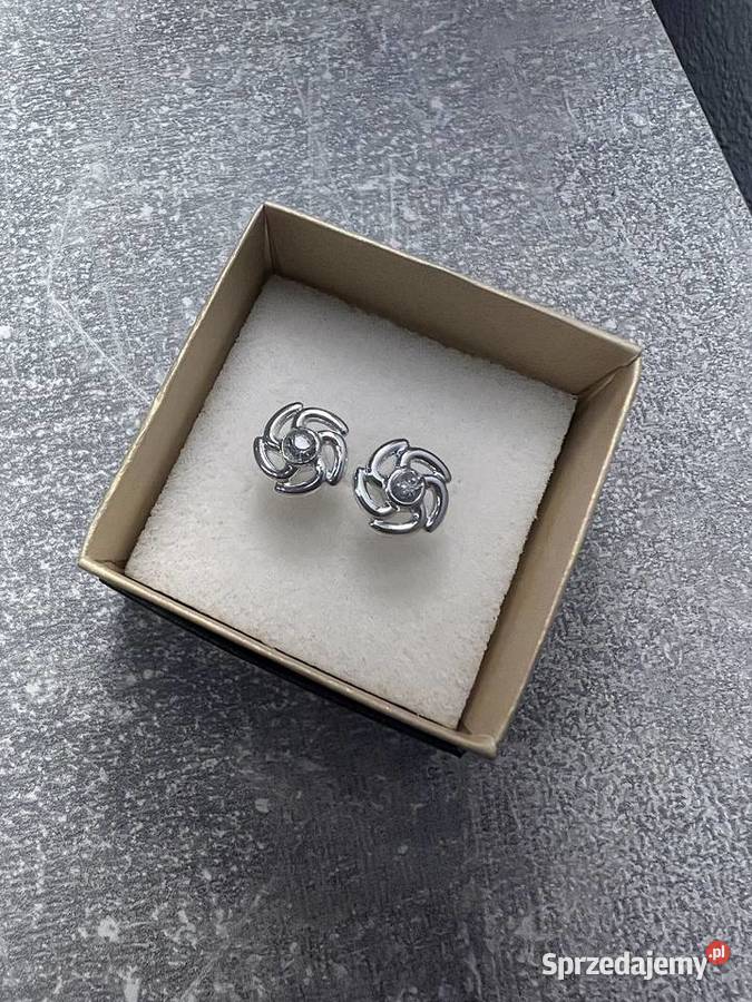 Kolczyki srebrne kwiaty Jasło