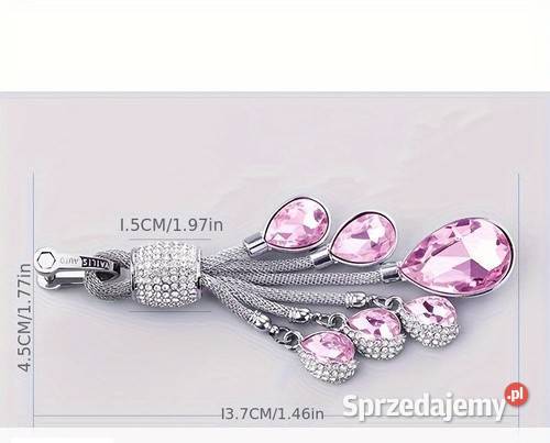 Kobiecy breloczek do kluczy w stylu glamour