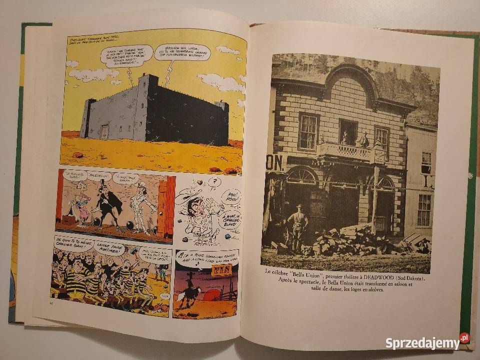 Komiks Lucky Luke Le Cavalier Blanc 1975 Morris Kościan