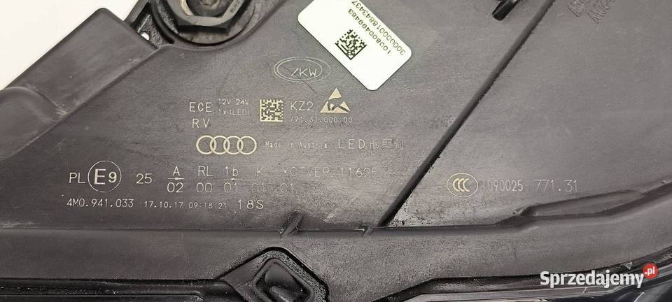 LAMPA LEWA PRZÓD AUDI Q7 II 4M 4M0941033 kujawsko-pomorskie Lipno