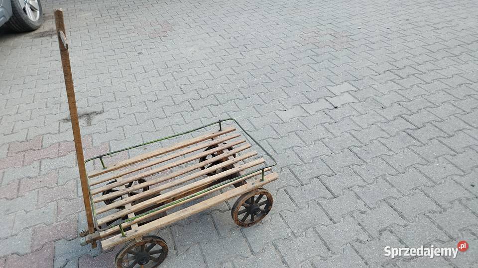Wózek drewniany retroantyk Słubice