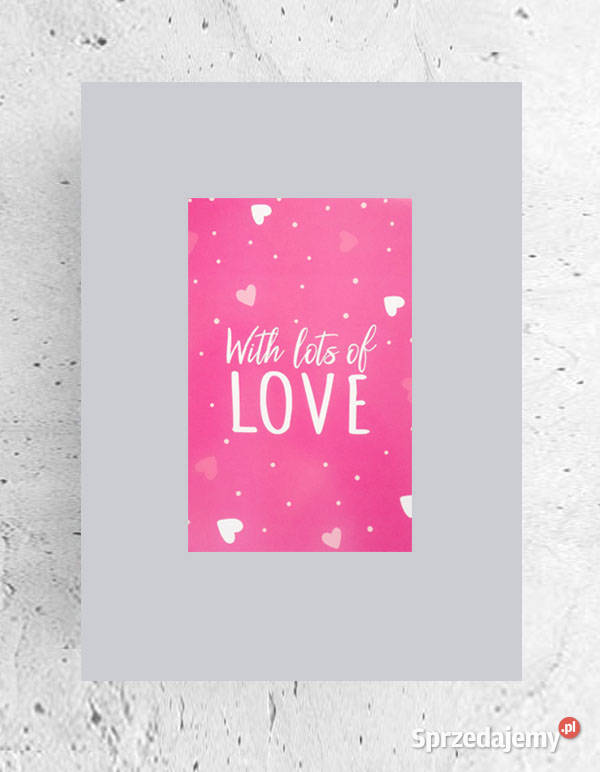 love plakat A4 pastelowy plakat z napisami sprzedam
