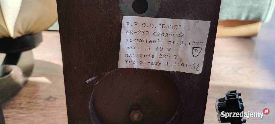 3 Kinkiety DAGO PRL Komplet 3 Wąbrzeźno