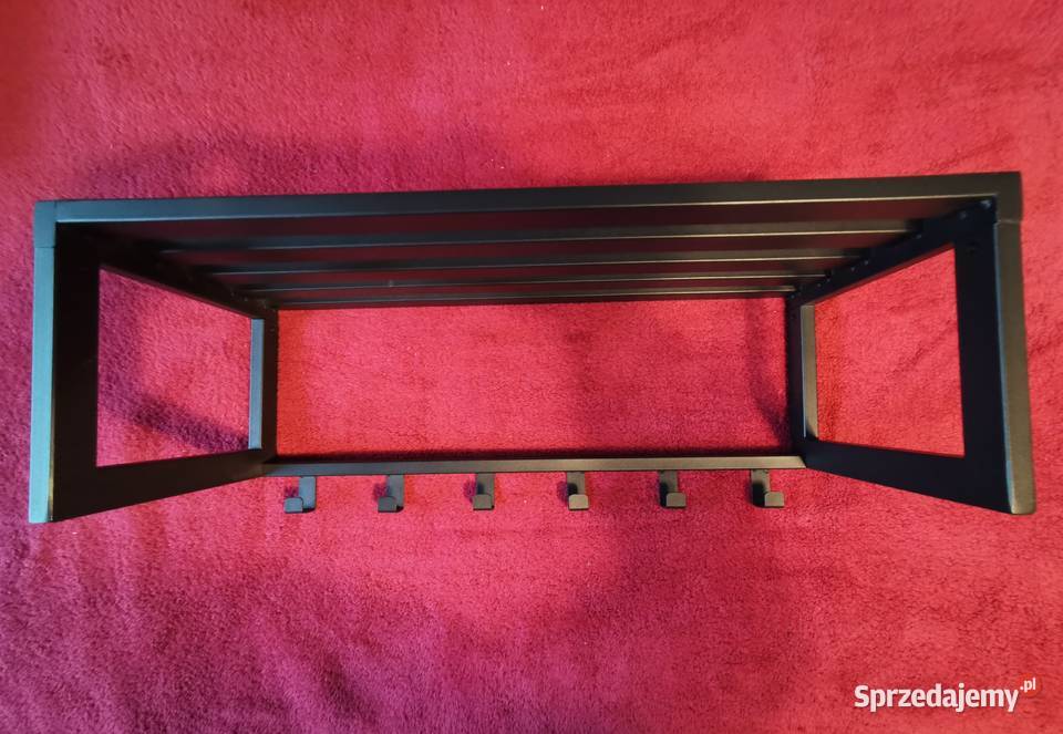 Wieszak stylowy ścienny czarny Szer 60 i wys na Łask