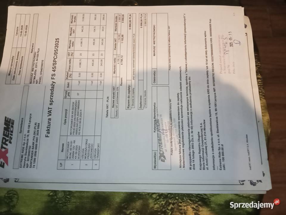 Skuter elektryczny blinc 2000W nowy Łódź