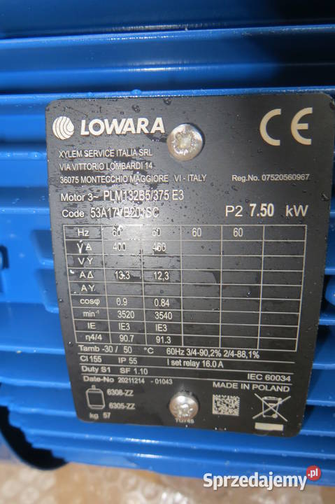 POMPA LOWARA XYLEM 75kW SVI3302206S756D Wąchock