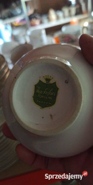 Filiżanka z talerzykiem Hackefors Porslin Gdańsk sprzedam