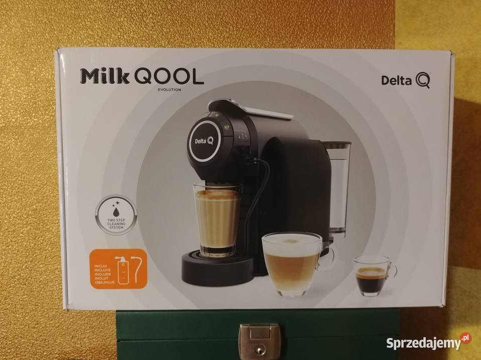 NOWY Ekspres kapsułkowy do kawy Delta Q Milk Qool 19bar