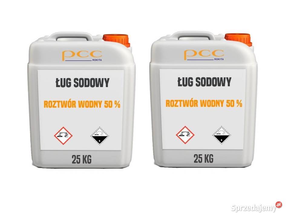 Ług sodowy roztwór wodny NaOH 50 2 kanistry 25 Brzeg Dolny