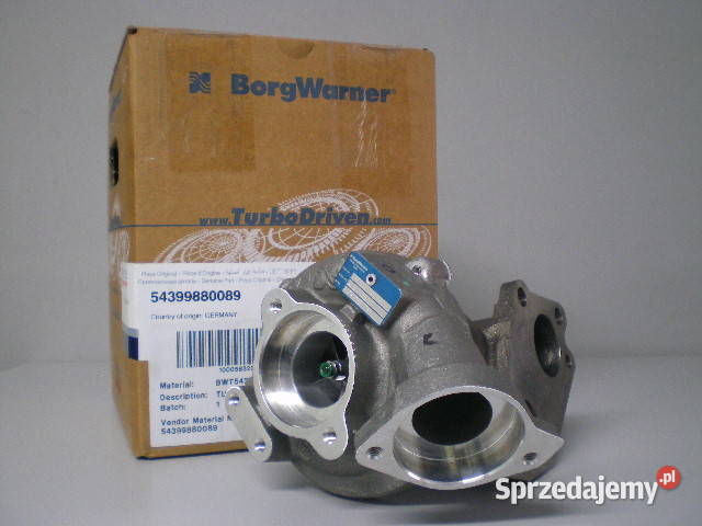 Nowa turbosprężarka BorgWarner 54399880089 Siedlce