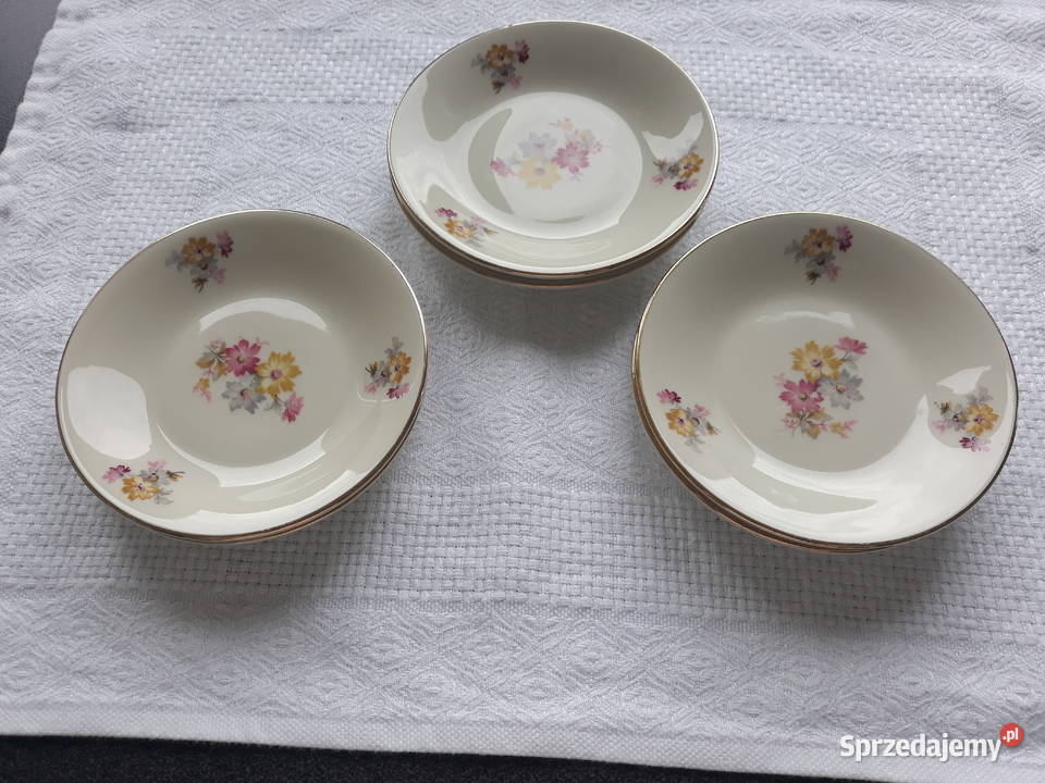 piękne talerzyki na powidła spodeczki cudeńka Gdańsk