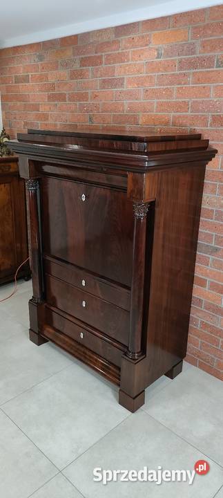 Ekskluzywna sekretera biedermeier antyk Łagów