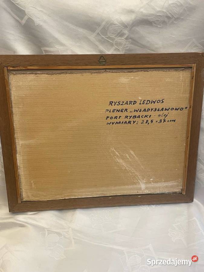 Władysławowo obraz olejny na płyci Ryszard Kraków