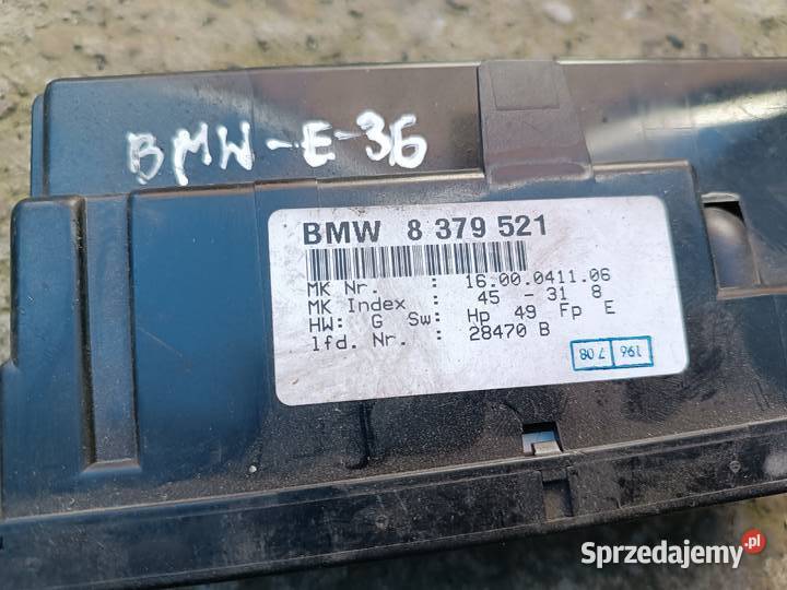 Panel Nawiewu Klimatronic BMW E36 8379521 małopolskie Radłów sprzedam