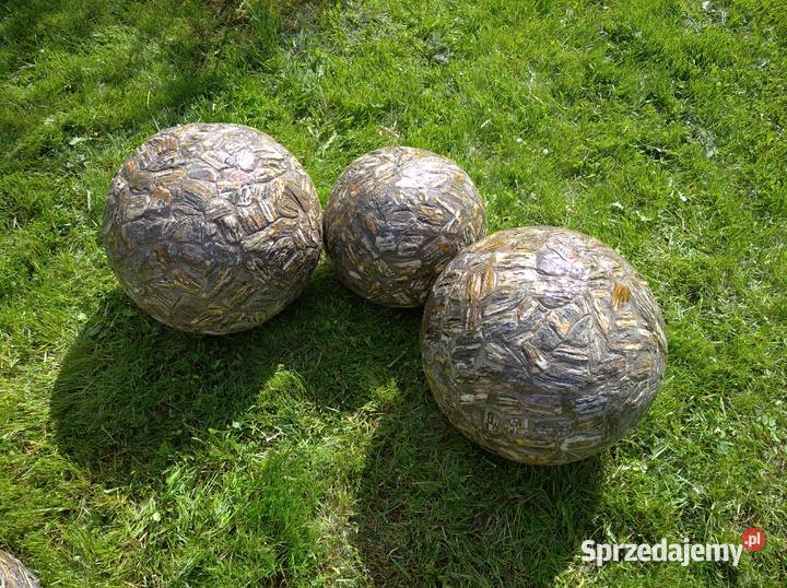 Kule z kamienia naturalnego szare kamień kora Długołęka-Świerkla