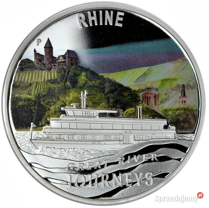 Srebrny zestaw 5 monet Great River Journeys Warszawa