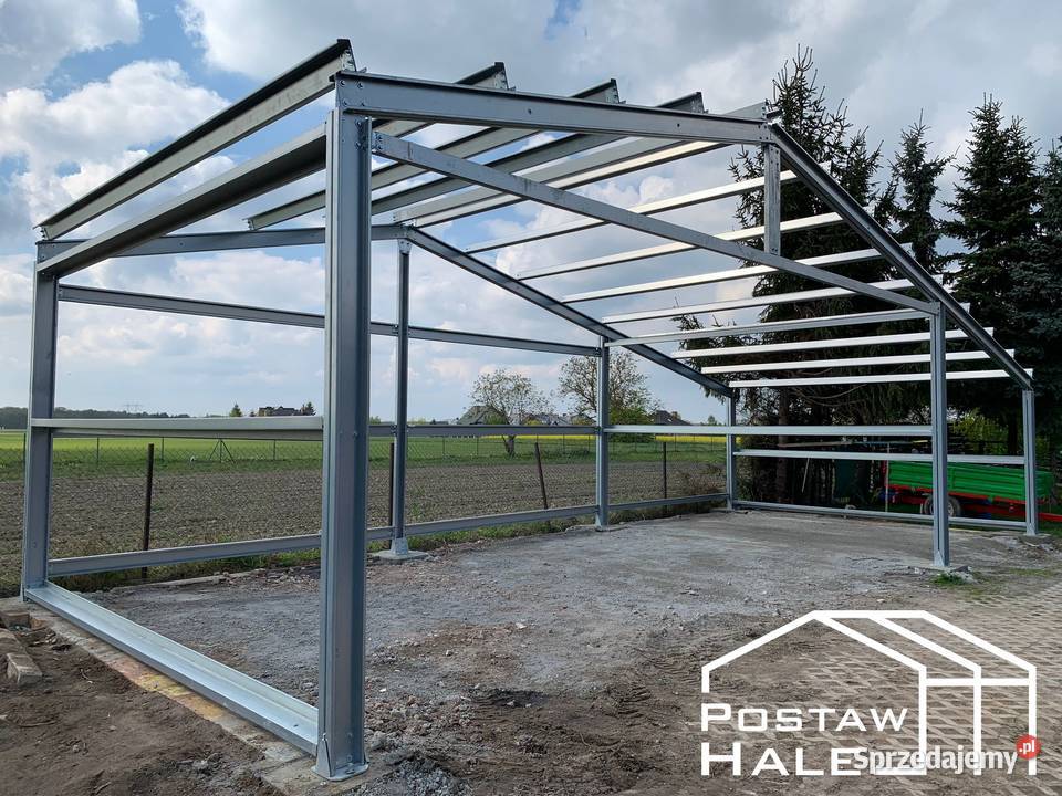 Lekka konstrukcja hala OCYNKOWANA 25x10x4 wiata Sprzedaż Gorzów Wielkopolski