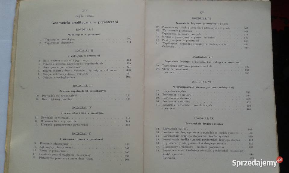 Geometria analityczna Witold Pogorzelski pomorskie Gdynia sprzedam