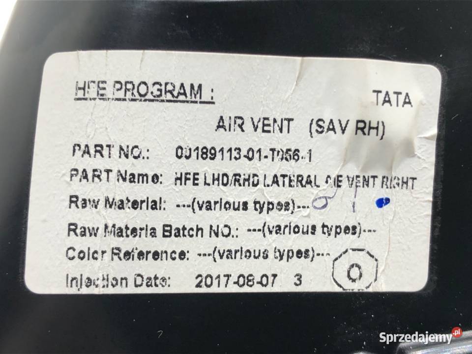 KRATKA NAWIEWU PRAWY PRZÓD RENAULT KADJAR