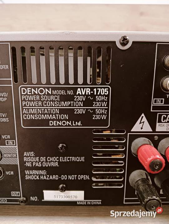 Wzmacniacz amplituner Denon AVR1705 Łańcut