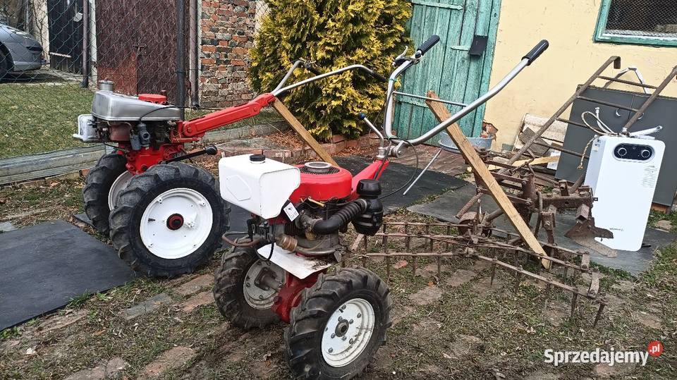 Traktorek 2 dzik 2 przyczepy narzędzia Terra Brzeg Dolny