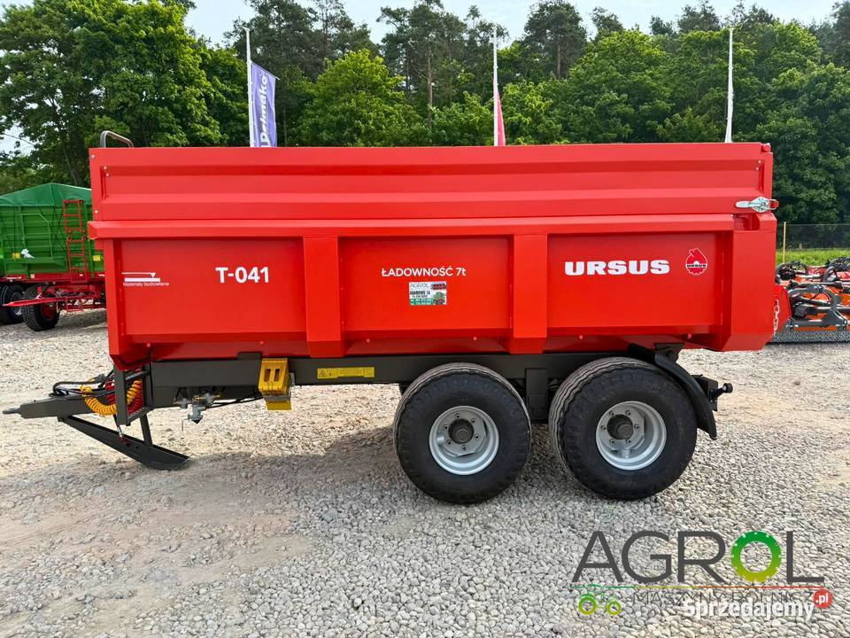 Przyczepa budowlana URSUS T 041 7t HARDOX