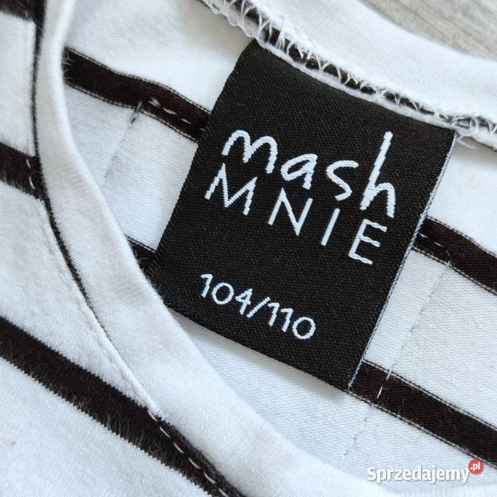 Asymetryczna sukienka paski Mash Mnie 104110
