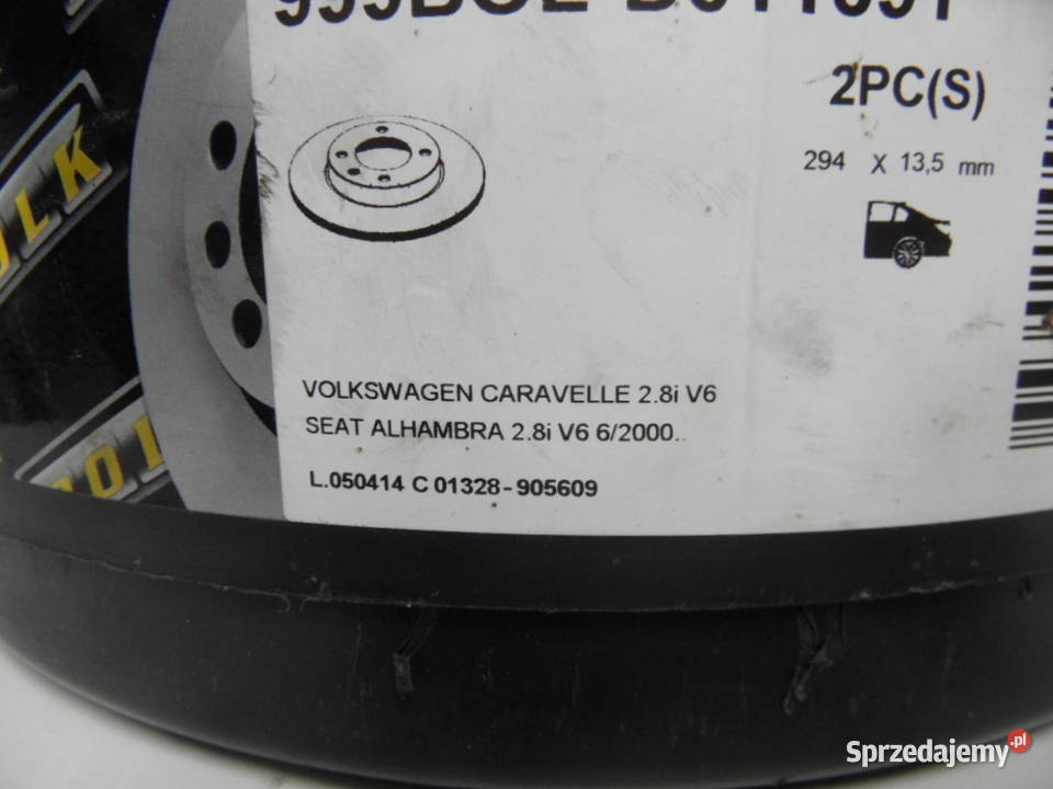 tarcze hamulcowe tył vw sharan t4 alehambra Zgorzelec