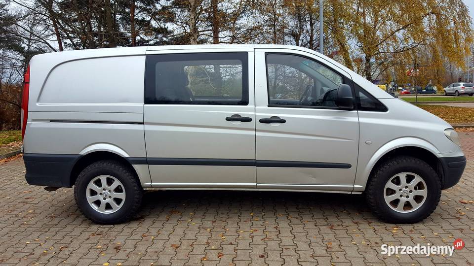 Vito LONG 4x4 2008r brygadówka 6osób Salon Gdańsk