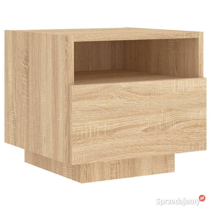 Szafki nocne z LED 2 dąb sonoma 40x39x37 Meble mazowieckie Warszawa
