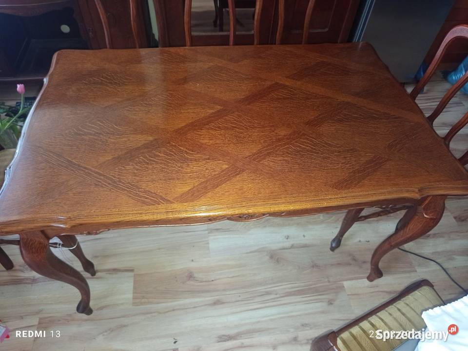 Meble dębowe do jadalni antyczne z Francji Łódź