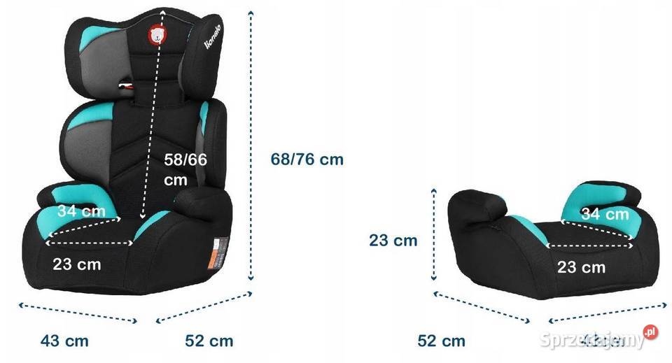 Fotelik Samochodowy LIONELO LARS Podstawka dl Białystok