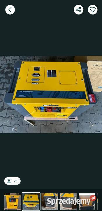 Nowy Agregat prądotwórczy 6KW Diesel Valkenpower Myszków