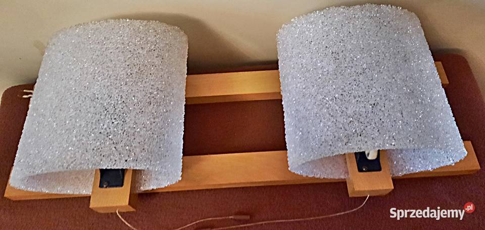 Kinkiet 2 x E 14 typ 12 Polam Piła z lat PRL Ostrów Wielkopolski sprzedam