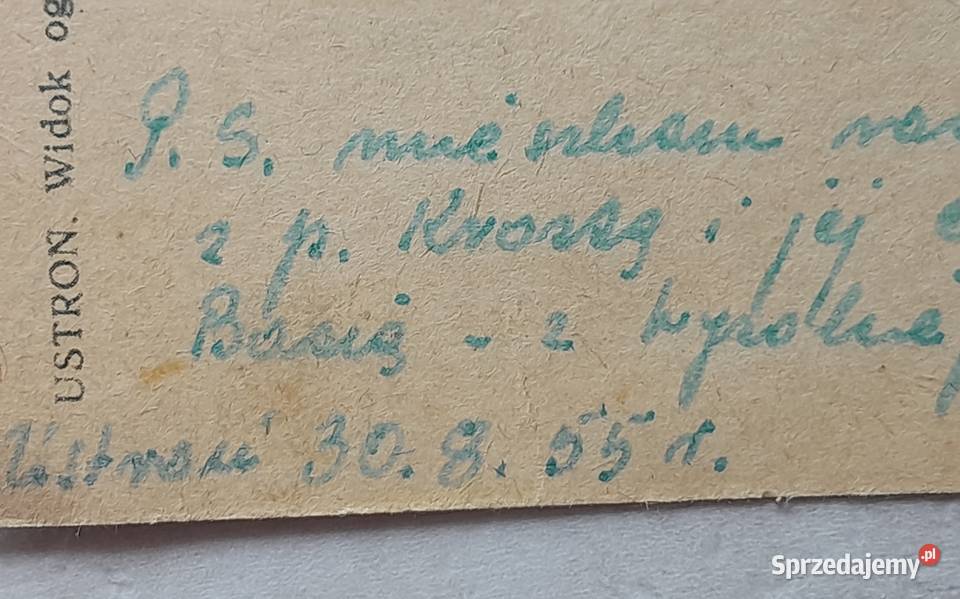 Dwie stare polskie pocztówki kartki pocztowe Dąbrowa Górnicza sprzedam
