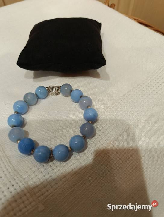 Bransoletka z agatem blue Bransoletki Koszalin