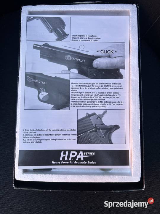 Replika ASG Colt M1911 A1 Cybergun 6 mm kulki Pozostałe