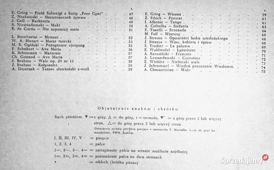 100 ulubionych utworów na mandolinę skrzypce T Chełm sprzedam