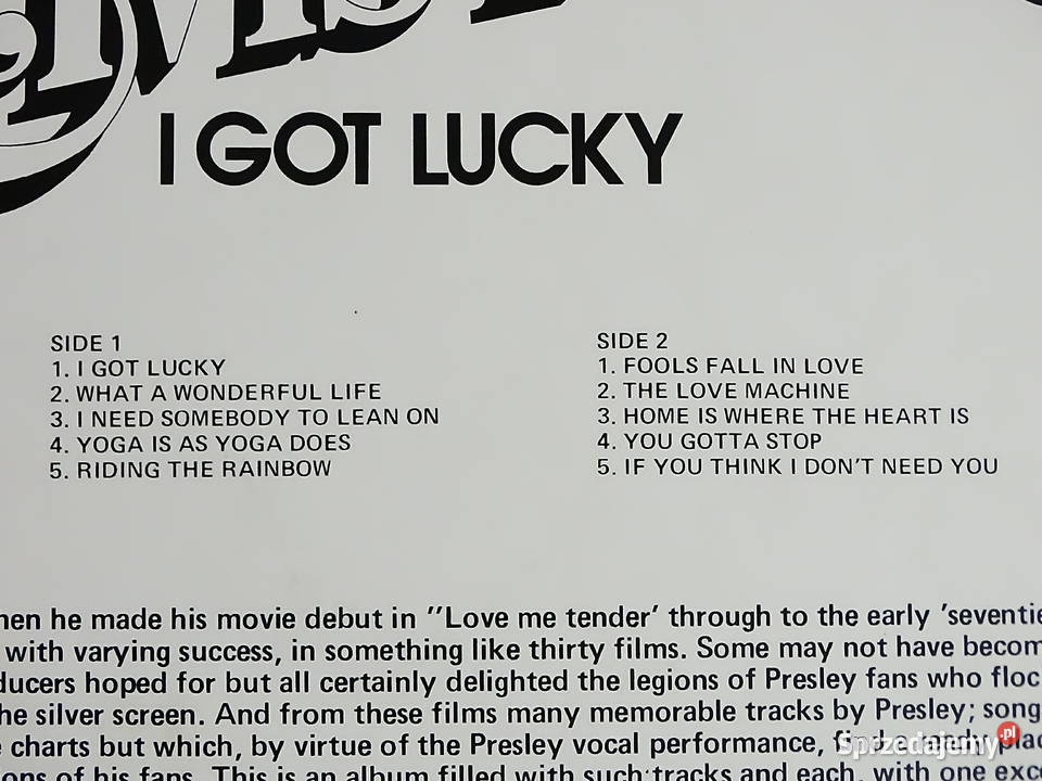 Elvis Presley I Got Lucky Biłgoraj