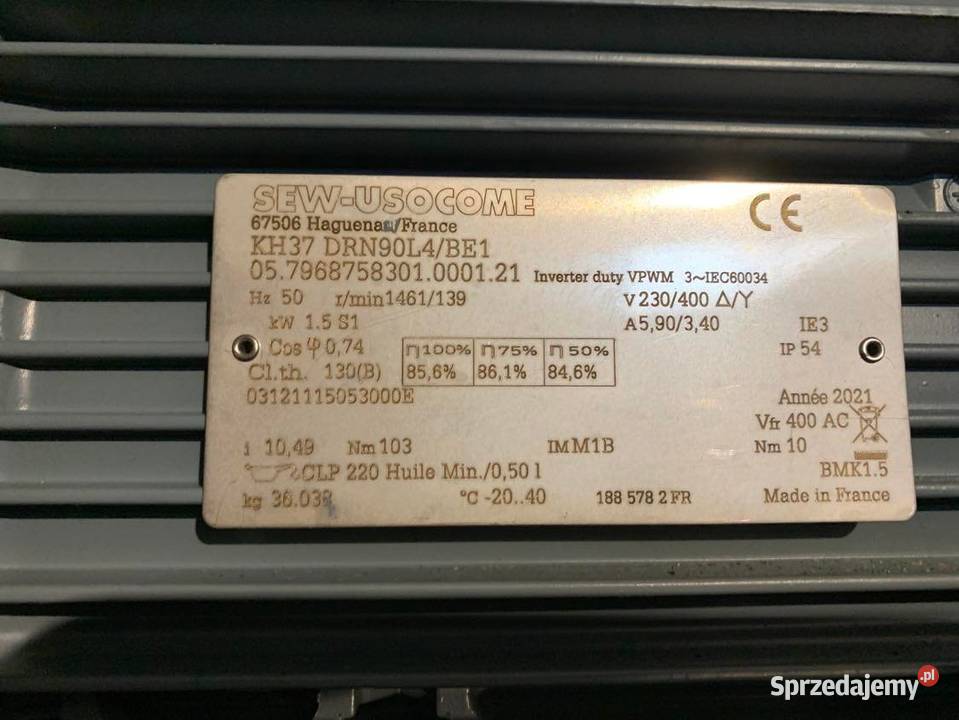 Serwomotor SEW KH37 DRN90L4BE1 13kW