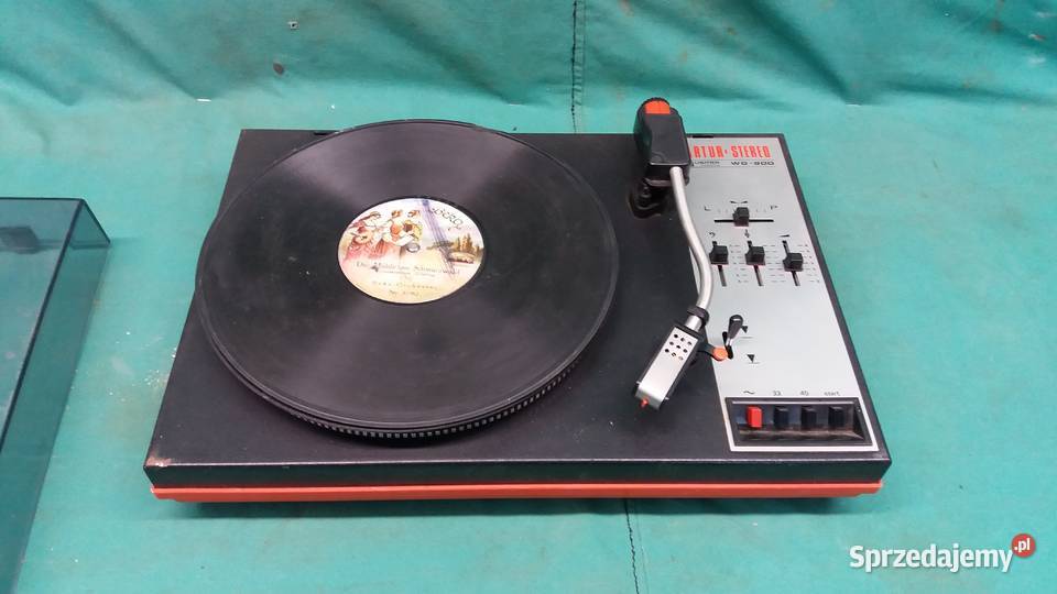 Gramofon ARTHUR STEREO Unitra Fonica pocztówki podkarpackie Strzyżów