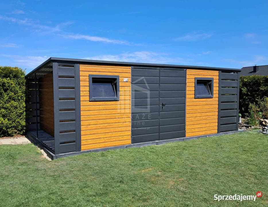 Schowek domek ogrodowy 45x3m wiata 05m brama Ciechanów
