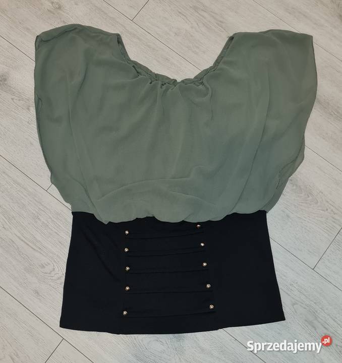 Bluzka damska oliwkowa guziki Jennifer Taylor