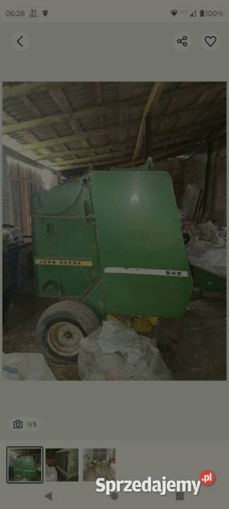 Prasa John Deere model 545 belująca pasowa bela Rolujące (belujące) Siedlce