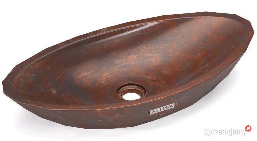 Umywalka 60 DIAMOND BASIC SMOKED METAL szary i Warszawa