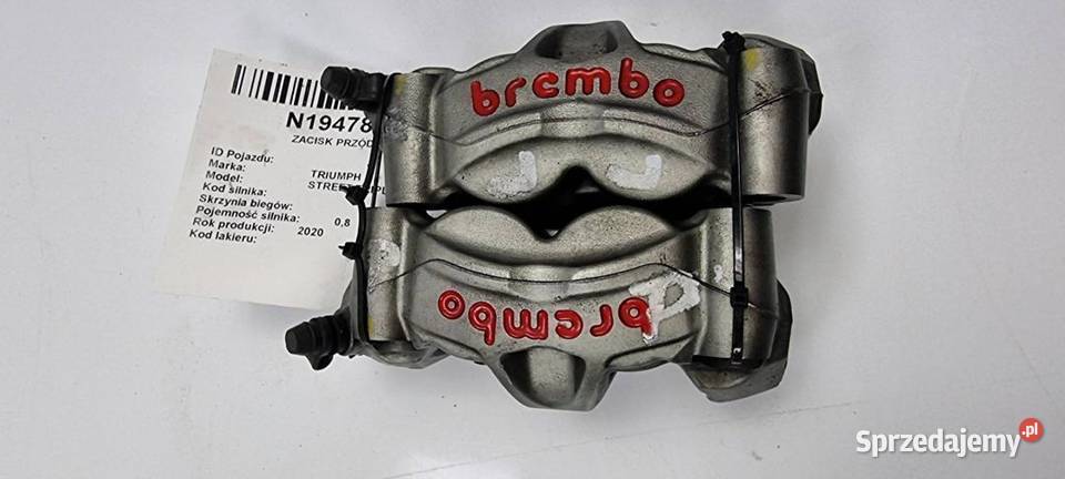 ZACISK PRZÓD TRIUMPH STREET TRIPLE 765 RS BREMBO osobowe Lipno